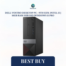 Dell Vostro Desktop PC - 9th Gen. Intel i5  16GB RAM 512B SSD Windows 11 Pro