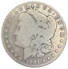 1901‑O Morgan Silver Dollar • New Orleans Mint • 90% Silver • Circulated