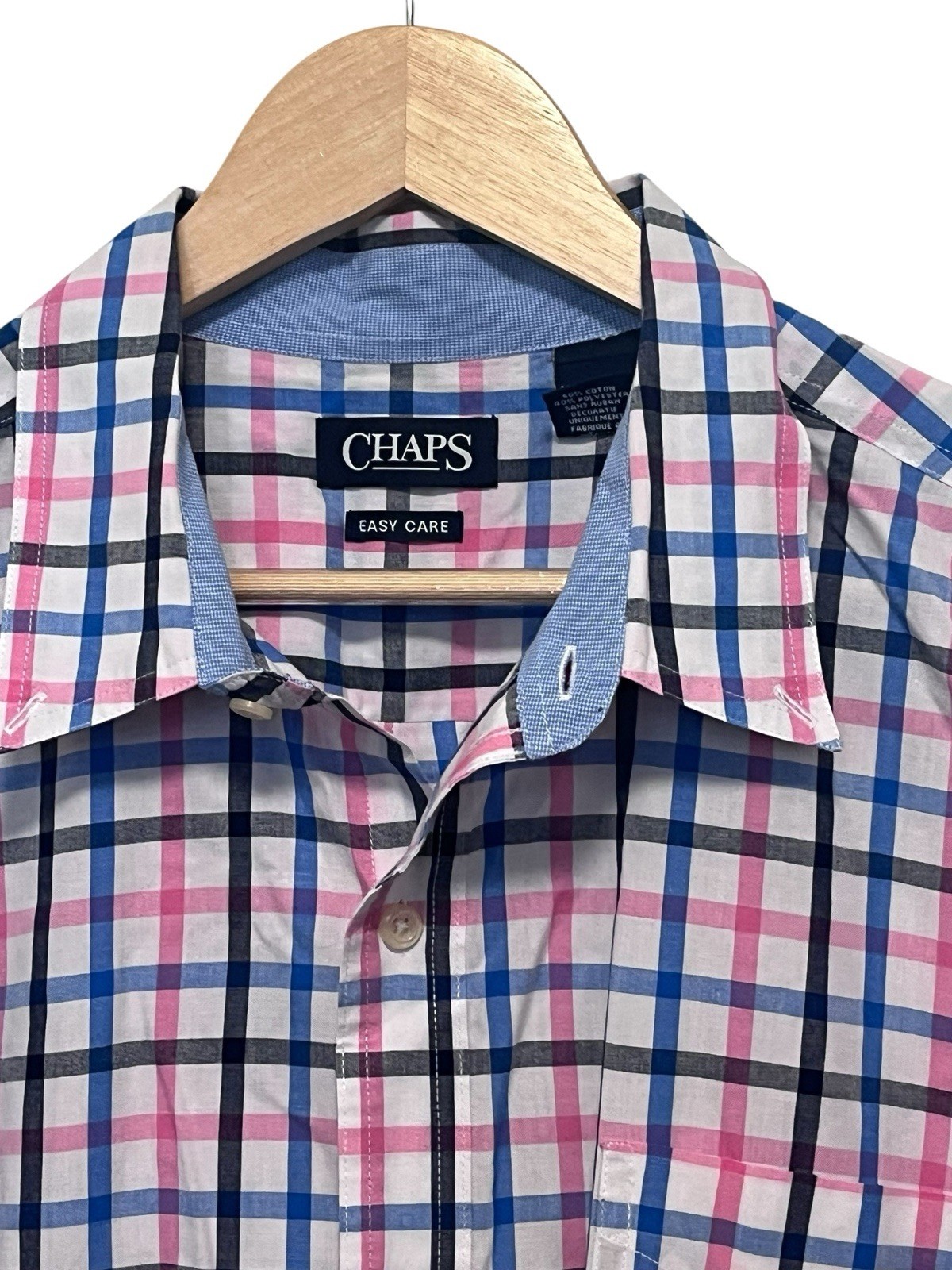 Chaps Men's Multicolor Button- Down PlaidShirt Si… - image 4