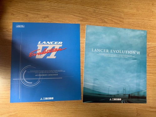 LANCER EVOLUTION VI BROCHURE SET 6 OPTIONAL PARTS RARE CP9a 4G63 Ralliart 90s