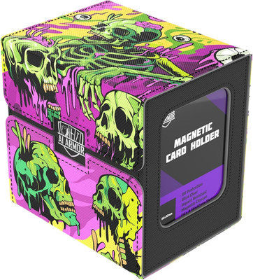 (Melting Skulls) 100+ Card Custom Art MTG Commander Deck Box with Storage