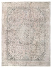 9.5 x 12.7 Perrsian Vintage Hand-Knotted Rug TRANSITIONAL CARPET PK31