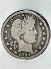 1894O Barber 90% Silver Quarter Very Good #81.