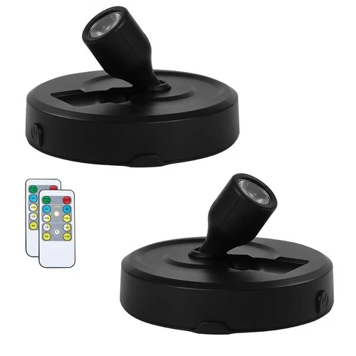 2-Pack Cordless Spotlight Battery Operated Picture Lights, LED Display Puck L - Picture 1 of 7