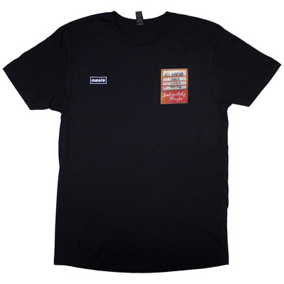 Oasis Definitely Maybe AAA Setlist Official T-Shirt Mens | eBay