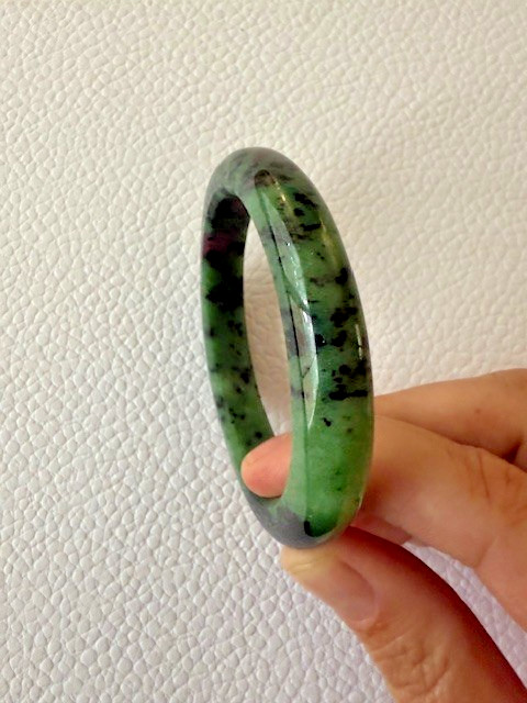 Green Ruby Zoisite Bangle Bracelets Bangle - image 5