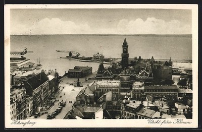Ansichtskarte Helsingborg, Utsikt fran Kärman 1931 