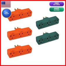 OSKOS 3-Prong 3-Outlet Extender Adapter, Heavy Duty Triple Grounding Outlet. 5