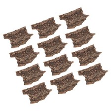 BESPORTBLE Tree Bark Wood Set for Reptiles, Terrarium Decor 12pcs
