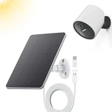 Solar Panel Compatible with SimpliSafe Outdoor Security Camera, Waterproof 4W 5V