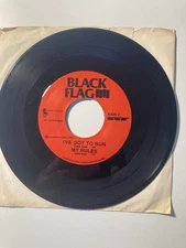 Black Flag  TV Party 7” Vinyl Record SST Unicorn 95006 No Sleeve