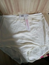 Shadowline Brief Granny Panties 2X Ivory style 17005 Mexico Nwt Classic Satin