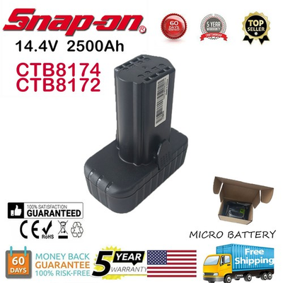 #ad CTB8174 CTB8172 Battery For Snap On 14.4V Tool MicroLithium 2.5Ah CT825DB New $79.90