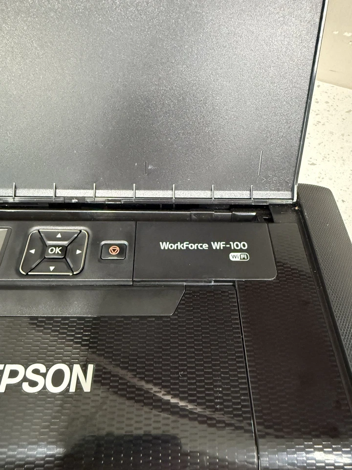 Epson WF-100 B581A Portable wireless Mobile Printer Tested No A/C  Power Adapter - Image 4 of 4
