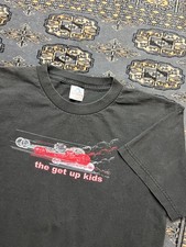 Vtg The Get Up Kids Graphic Shirt Size L AAA Black Emo