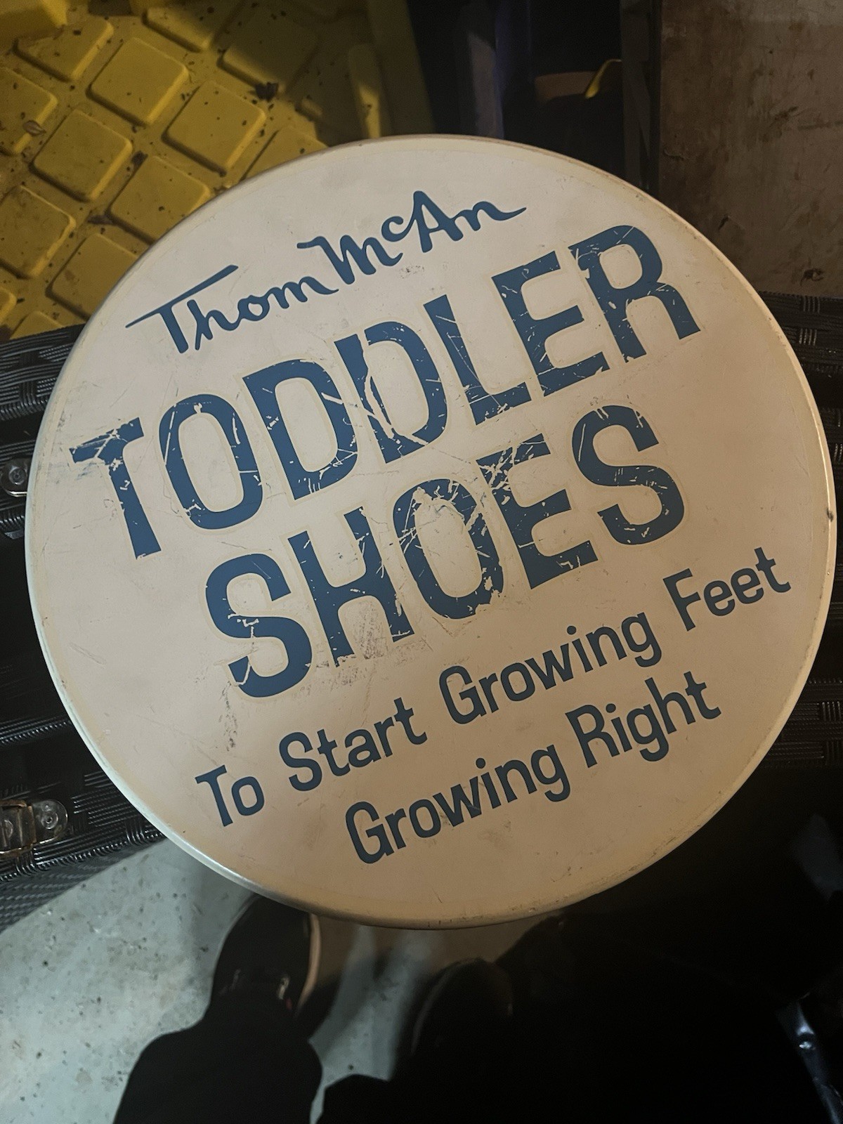 Thom McAn toddler shoe sign