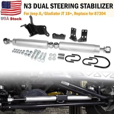 N3 Dual Steering Stabilizer for 2018-2024 Jeep Wrangler JL/Gladiator JT, 87304