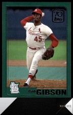 2021 Topps #70YT-51 Bob Gibson 70 Years of Topps Baseball Cardinals