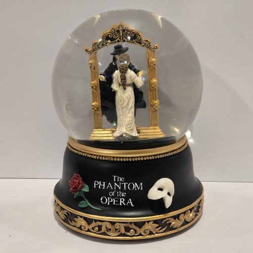 Vintage San Francisco Music Box Co Phantom of the Opera Mirror Snow Globe *READ*