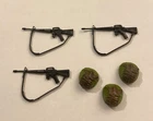 vintage G.I. GI JOE gijoe FOOTLOOSE WEAPONS PARTS LOT #3 guns helmets FREE SHIP