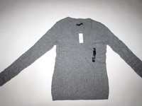 Banana Republic Women's V-neck Sweater Small Gray Cotton Blend Pullover S Ls on sale Banana Republic Women's V-neck Sweater Small Gray Cotton Blend Pullover S Ls on sale