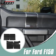 Real Carbon Interior Door Panel Trim For Ford F-150 2015-2020 F150 Raptor 4-Door