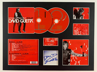 DAVID GUETTA - Signed Autographed - NOTHING BUT THE BEAT - Album Display 2