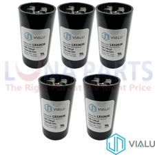 Pack of 5 - VIALU - 108-130 uf/MFD 110-125 VAC Round Start Capacitor 50/60 Hz