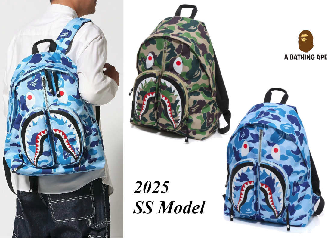 バッグ ABC CAMO SHARK DAYPACK bape bathing ape ABC CAMO SHARK DAYPACK MENS – us.bape.com