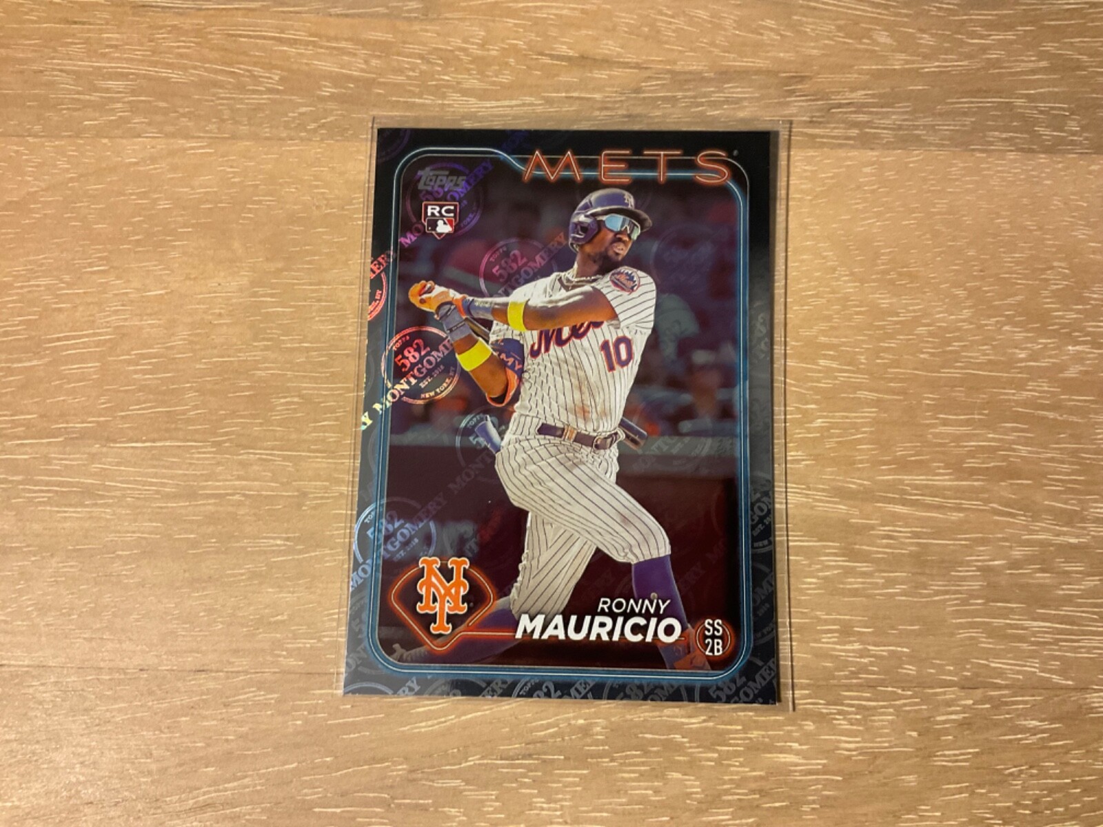2024 Topps 582 Montgomery Club Exclusive Foil Ronny Mauricio Rookie #224 NY Mets