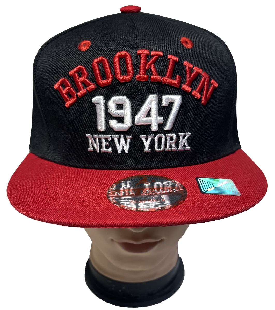 BROOKLYN NEW YORK 1947 3D Embroidered Snapback Adjustable Baseball