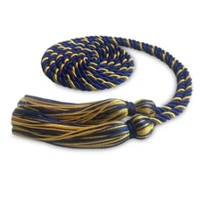 Endea Graduation Single Honor Cord Royal Blue/Gold for High School & College