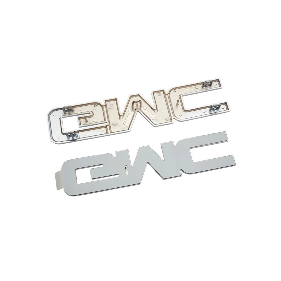 Conjunto de emblema dianteiro e traseiro 84380554 OEM preto e cromado 2015-2020 GMC Canyon - Imagem 3 de 4