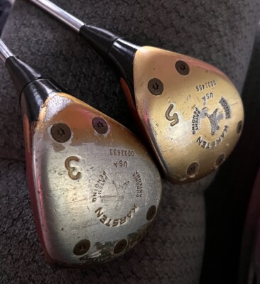 PING ZING BLACK WOOD SET 3 & 5 RIGHT HANDED PING STIFF STEEL KARSTEN KT-M