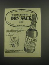 1958 Williams & Humbert's Dry Sack Sherry Ad - Bodegas: Jerez de la Frontera
