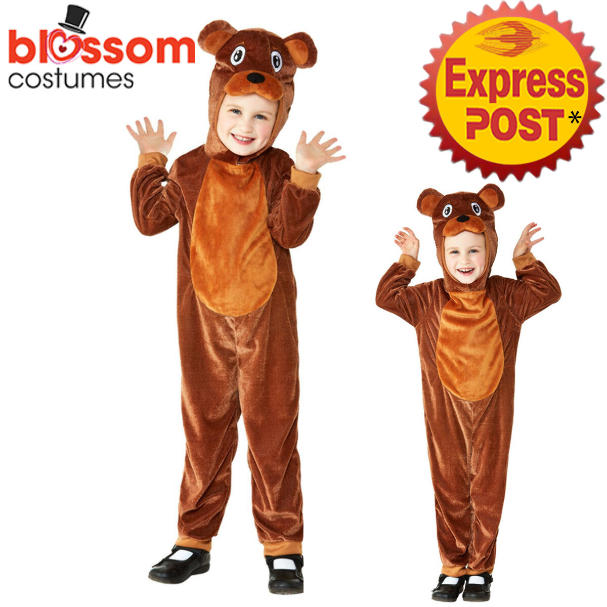 CK1667 Bear Toddler Costume Kids Animal Book Week Jumpsuit Girls