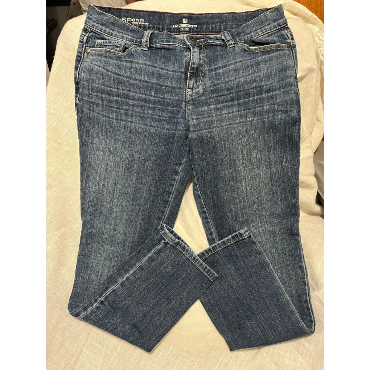 Liz claiborne boyfriend store skinny jeans