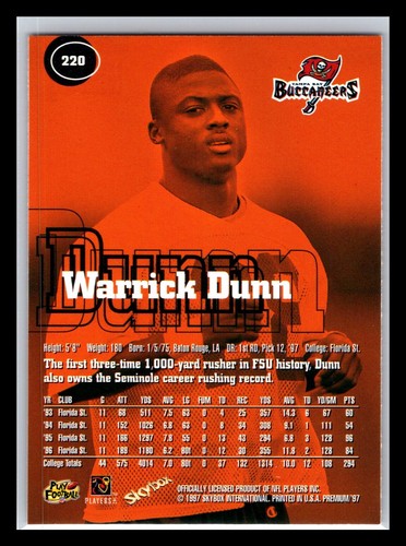 1997 Skybox Premium Football # 1 - 250 - Pick Your Card! - Picture 202 of 232