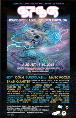 SOUND TRIBE SECTOR 9 STS9 WAVE SPELL BELDEN TOWN CA 2018  CONCERT POSTER 