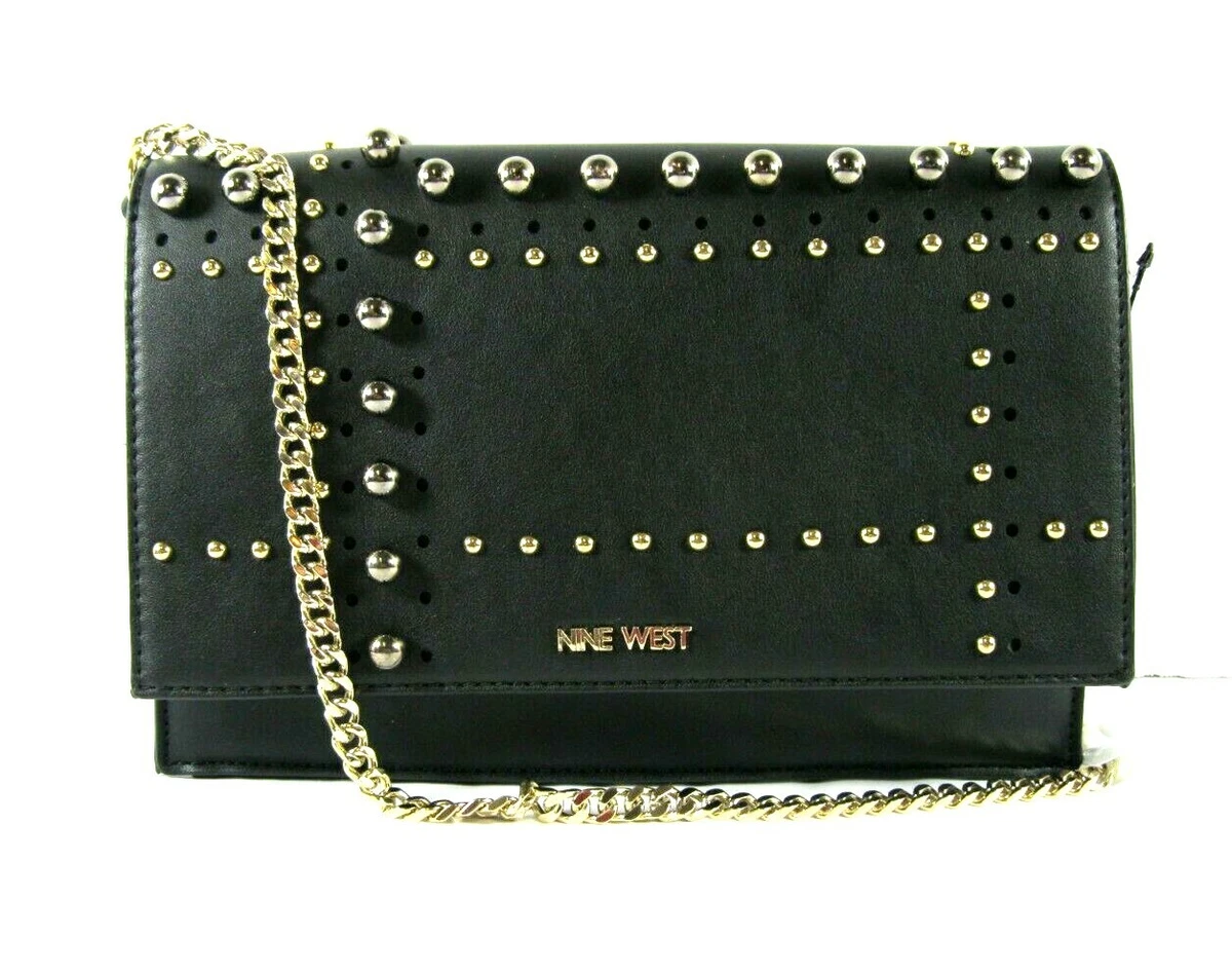 Nine West Shoulder Bag Convertible Clutch with Gold Gunmetal