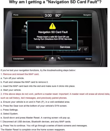 🔥2025 SD Card Navigation For Ford Lincoln A15 SYNC2 USA/Canada GM5T-19H449-AJ - Picture 6 of 11