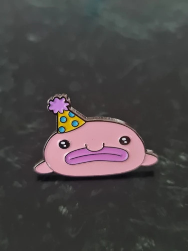 Happy Healthy Blobfish Enamel Pin!