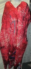  Boho  Caftan Batwing new Printed Crepe caftan top/poncho 