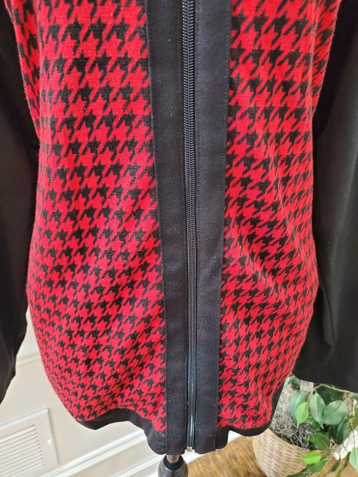 Koret Women's Red & Black Polyester Long Sleeve Casual Full Zip Front Jacket XL - Image 3 of 4