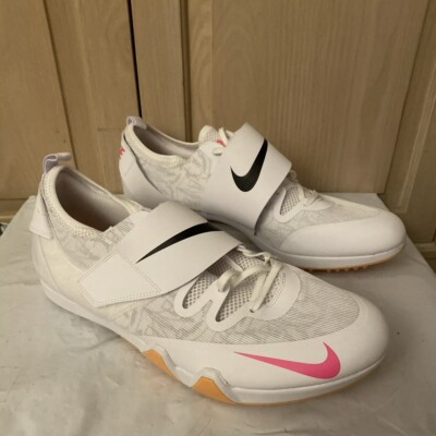 Nike Zoom Pole Vault Elite Track Shoes White Orange Men\'s Size 14 AA1204-101 s-l400.jpg main image 4