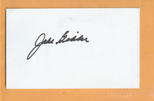 Jake Gibbs Mississippi Rebels AUTO Signed 3x5 Card Ole Miss New York Yankees