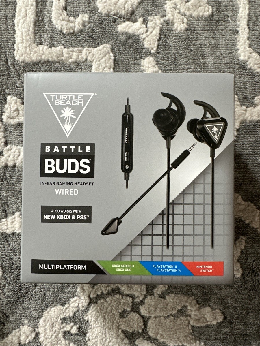 New In Box Turtle Beach TBS400201 Battle Buds Wired In-Ear Gaming