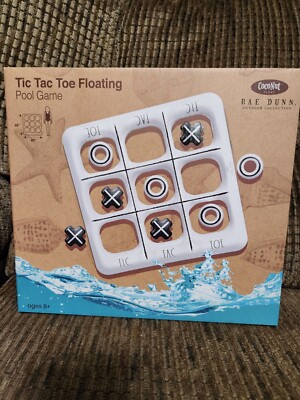 Rae Dunn Tic Tac Toe Floating Pool Game Coconut Float Outdoor Water Float 40x40