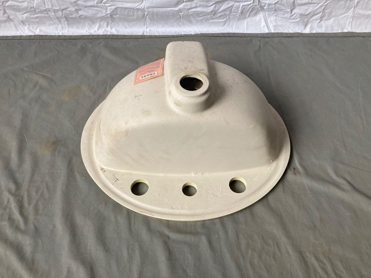 鯉太郎@lownslow Vtg Pale Citrus Yellow 19x16 Oval Self Rimming Drop In Sink