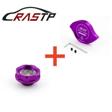 2Pcs Mugen Power Oil Radiator Cap +Water Cap Cover Fuel Filler Tank for Honda